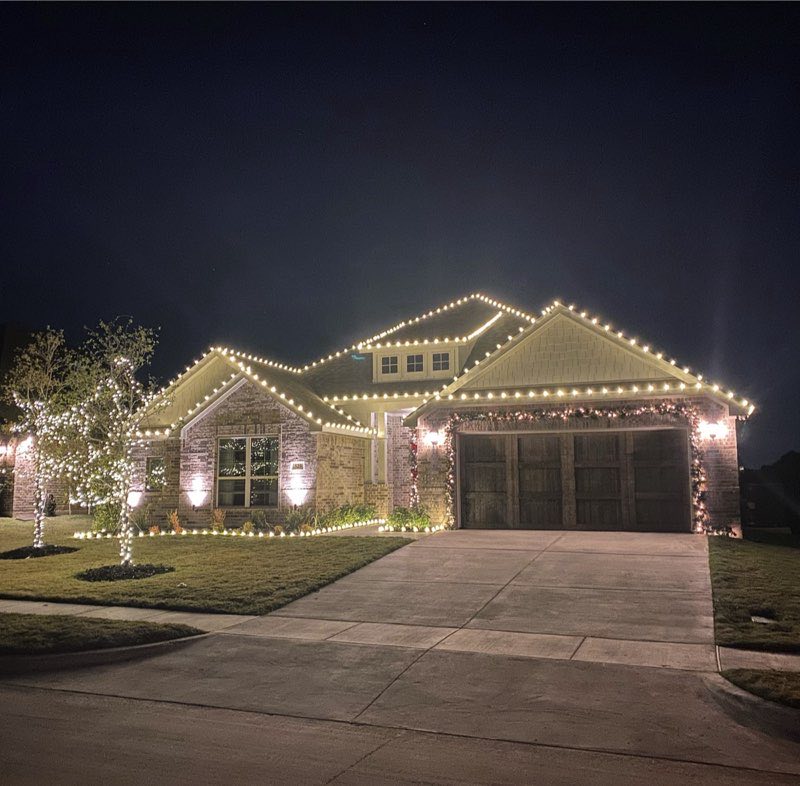 Christmas lights Aubrey